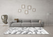 Machine Washable Abstract Gray Modern Rug in a Living Room,, wshabs1103gry