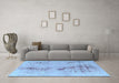 Machine Washable Abstract Light Blue Modern Rug in a Living Room, wshabs1104lblu