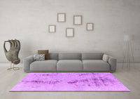 Machine Washable Abstract Purple Modern Rug, wshabs1104pur