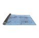 Sideview of Abstract Light Blue Modern Rug, abs1104lblu