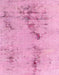 Machine Washable Abstract Dark Hot Pink Rug, wshabs1104