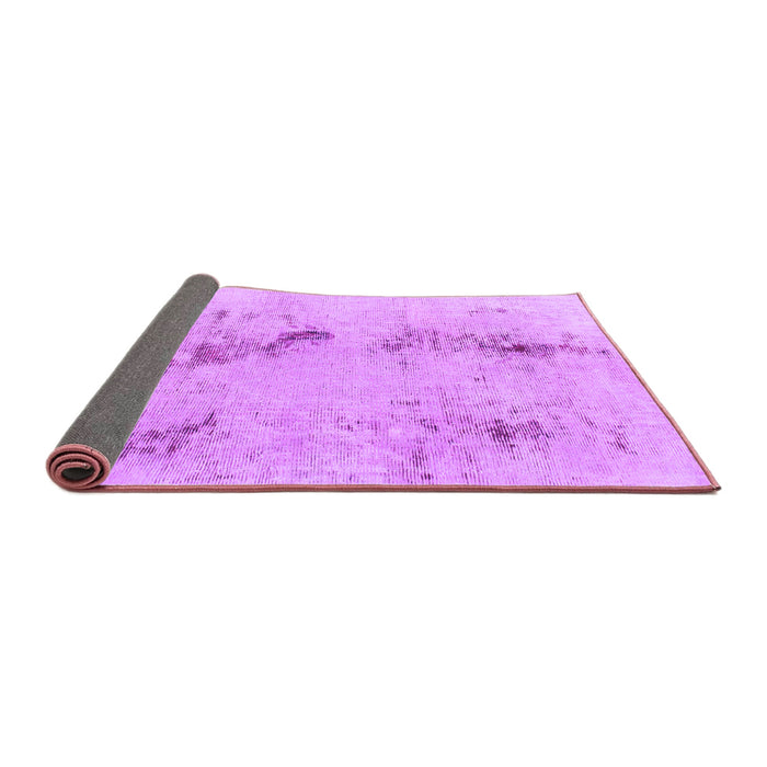 Sideview of Abstract Purple Modern Rug, abs1104pur