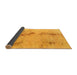 Sideview of Abstract Yellow Modern Rug, abs1104yw