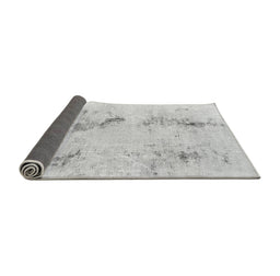 Sideview of Abstract Gray Modern Rug, abs1104gry