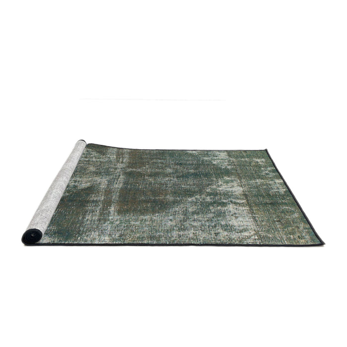 Sideview of Machine Washable Abstract Light Black Rug, wshabs1105