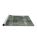 Sideview of Machine Washable Abstract Light Black Rug, wshabs1105