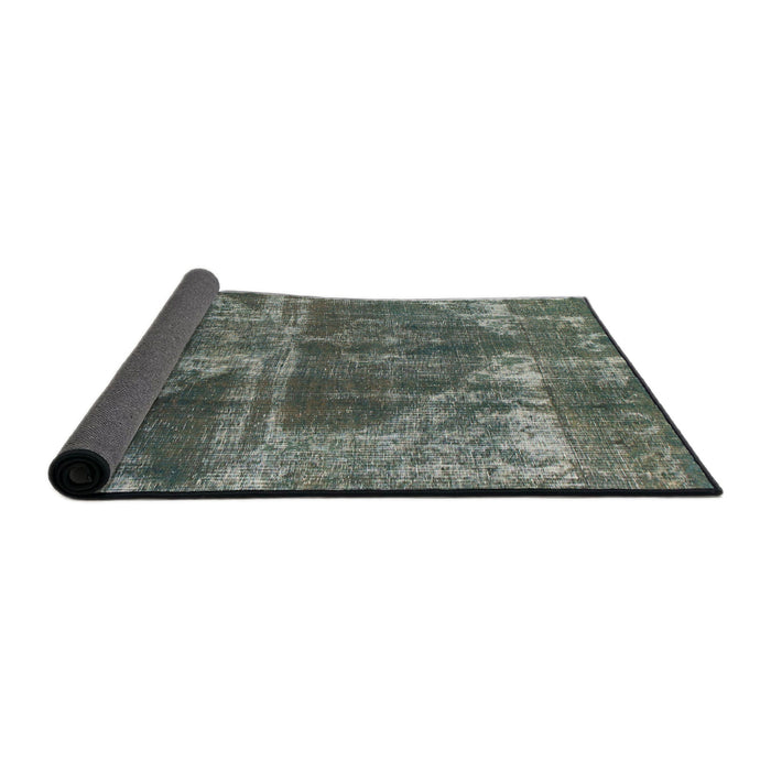 Sideview of Abstract Light Black Modern Rug, abs1105