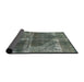 Sideview of Abstract Light Black Modern Rug, abs1105