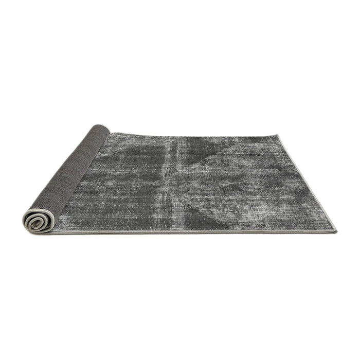 Sideview of Abstract Gray Modern Rug, abs1105gry