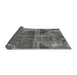 Sideview of Abstract Gray Modern Rug, abs1105gry