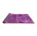 Sideview of Abstract Pink Modern Rug, abs1105pnk