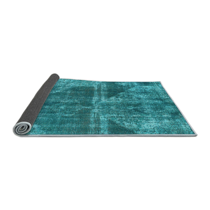 Sideview of Abstract Light Blue Modern Rug, abs1105lblu
