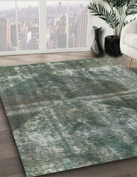 Abstract Light Black Modern Rug, abs1105