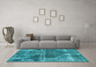 Machine Washable Abstract Light Blue Modern Rug in a Living Room, wshabs1105lblu