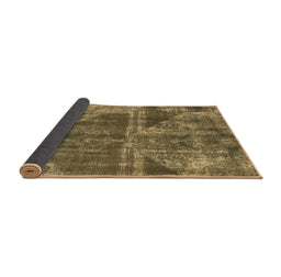 Sideview of Abstract Brown Modern Rug, abs1105brn