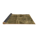 Sideview of Abstract Brown Modern Rug, abs1105brn