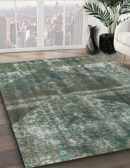 Machine Washable Abstract Light Black Rug in a Family Room, wshabs1105