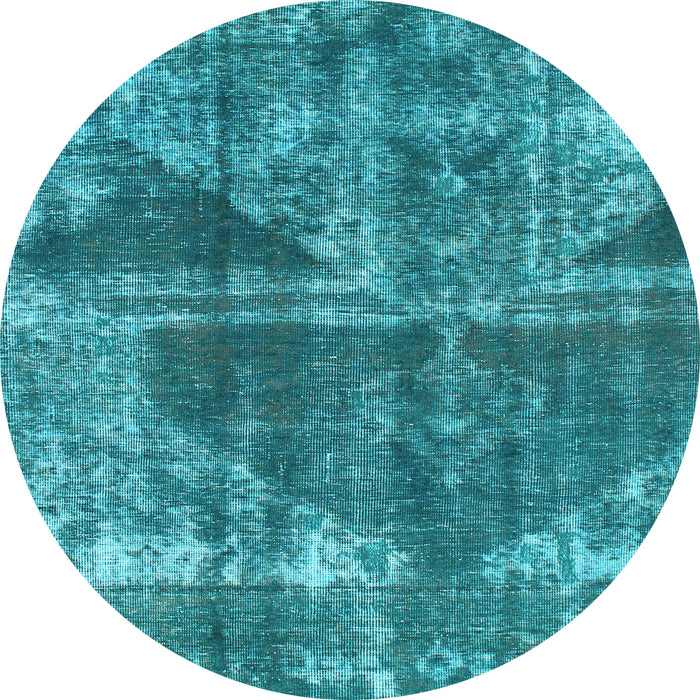 Round Machine Washable Abstract Light Blue Modern Rug, wshabs1105lblu