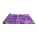 Sideview of Abstract Purple Modern Rug, abs1105pur