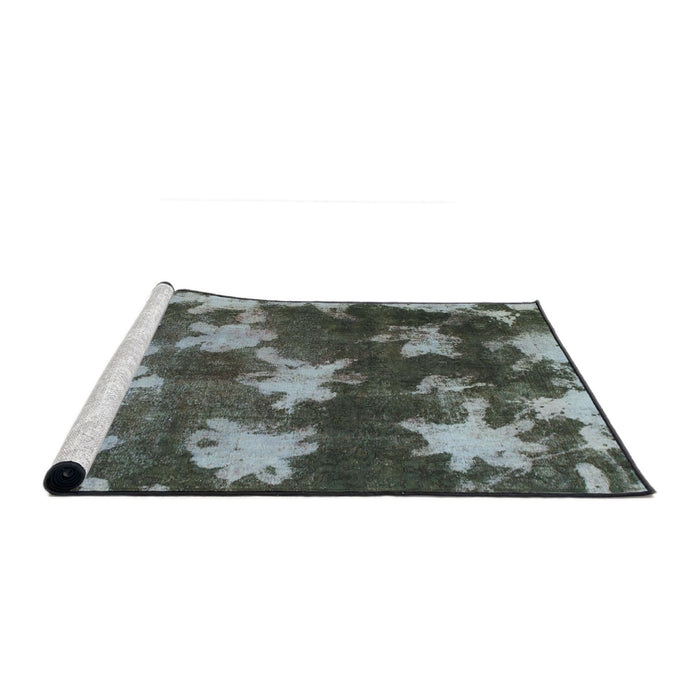 Sideview of Machine Washable Abstract Light Black Rug, wshabs1106