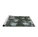 Sideview of Machine Washable Abstract Light Black Rug, wshabs1106