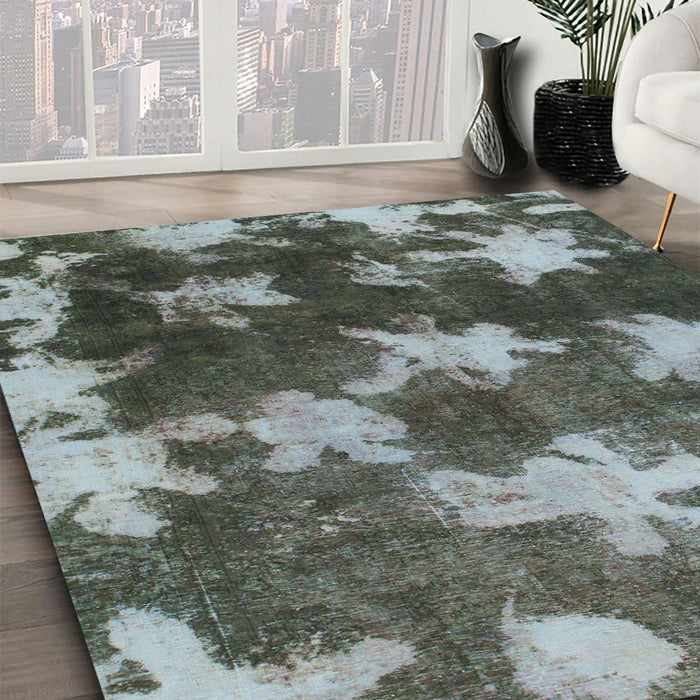 Machine Washable Abstract Light Black Rug in a Family Room, wshabs1106