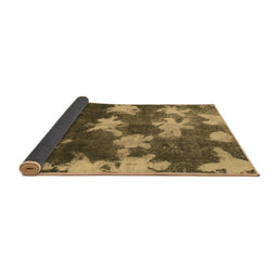 Sideview of Abstract Brown Modern Rug, abs1106brn