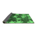 Sideview of Abstract Emerald Green Modern Rug, abs1106emgrn