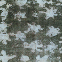 Round Abstract Light Black Modern Rug, abs1106