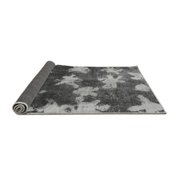 Sideview of Abstract Gray Modern Rug, abs1106gry