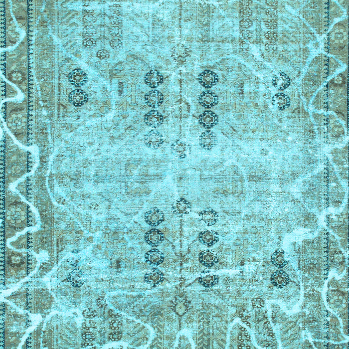 Abstract Light Blue Modern Rug, abs1107lblu