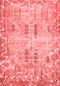 Abstract Red Modern Rug, abs1107red