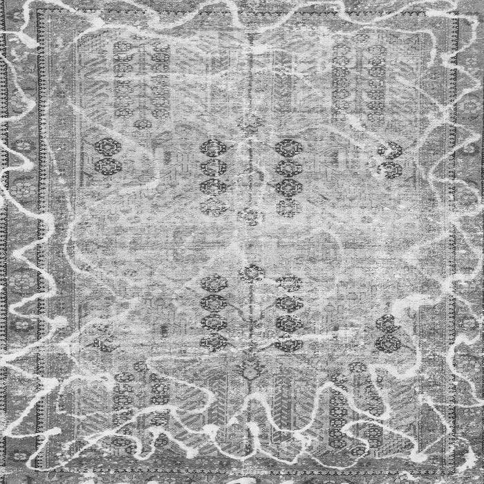 Square Machine Washable Abstract Gray Modern Rug, wshabs1107gry