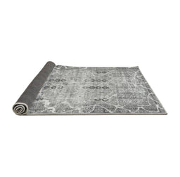 Sideview of Abstract Gray Modern Rug, abs1107gry