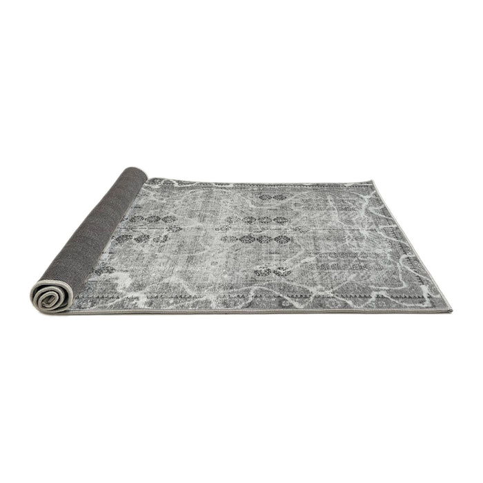 Sideview of Abstract Gray Modern Rug, abs1107gry