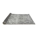 Sideview of Abstract Gray Modern Rug, abs1107gry