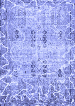 Abstract Blue Modern Rug, abs1107blu