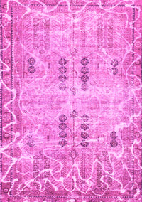 Abstract Pink Modern Rug, abs1107pnk