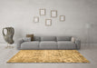 Machine Washable Abstract Brown Modern Rug in a Living Room,, wshabs1107brn