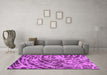 Machine Washable Abstract Pink Modern Rug in a Living Room, wshabs1108pnk