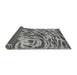 Sideview of Abstract Gray Modern Rug, abs1108gry