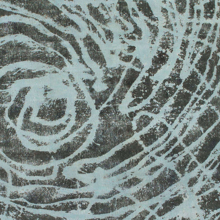 Machine Washable Abstract Cyan Opaque Blue Rug, wshabs1108