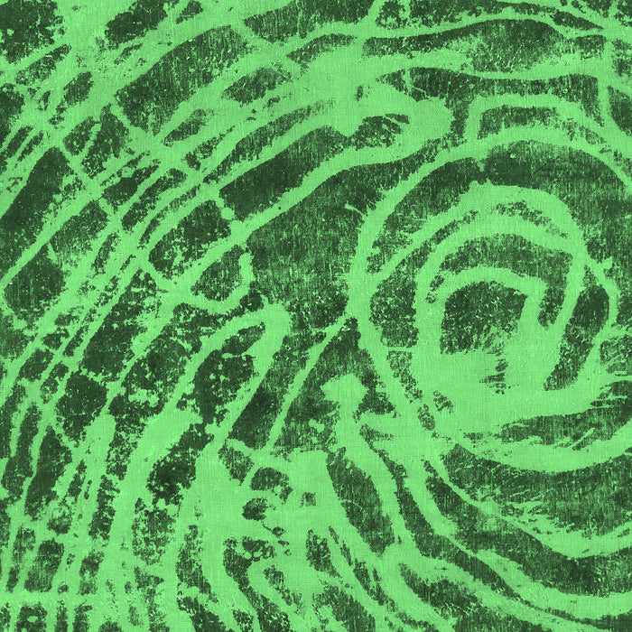 Machine Washable Abstract Emerald Green Modern Area Rugs, wshabs1108emgrn