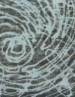 Abstract Cyan Opaque Blue Modern Rug, abs1108