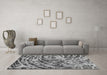 Machine Washable Abstract Gray Modern Rug in a Living Room,, wshabs1108gry