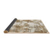 Sideview of Abstract Gold Modern Rug, abs1109