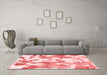 Modern Red Washable Rugs