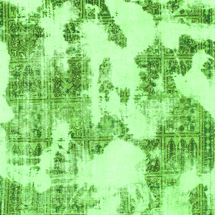 Abstract Green Modern Rug, abs1109grn