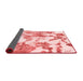 Abstract Red Modern Area Rugs