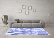 Machine Washable Abstract Blue Modern Rug in a Living Room, wshabs1109blu